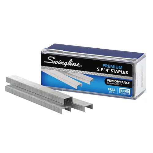 Vista 2 de Swingline Grapas, S.F. 4, grapas premium para grapadoras de escritorio, 1/4" de longitud, 210/tira, 5000/caja (35450)
