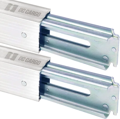 Vista 10 de DC Cargo Mall E-Track - Barras de carga ajustables para camiones de 93 a 102 pulgadas (paquete de 2) barras de carga inquebrantables para remolques
