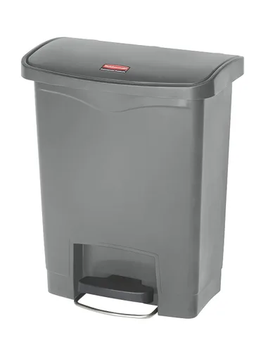 Vista 13 de Rubbermaid Commercial Products - Bote de basura Streamline Slim con pedal Papelera de plástico, 4 galones (15 litros), color rojo, con manos