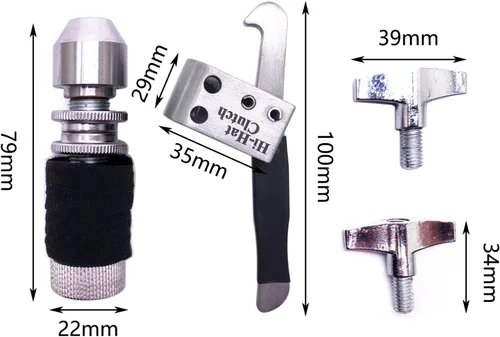 Vista 4 de Jiayouy Fast Lock Hi-Hat Drop Clutch para platillo Jazz Drum Accesorios