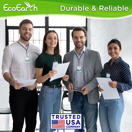 Vista 6 de EcoEarth - Soporte para tarjetas de identificación con borde suave - Nivel premium sellable de 2.25 x 3.5 pulgadas, paquete de 10 - Protector