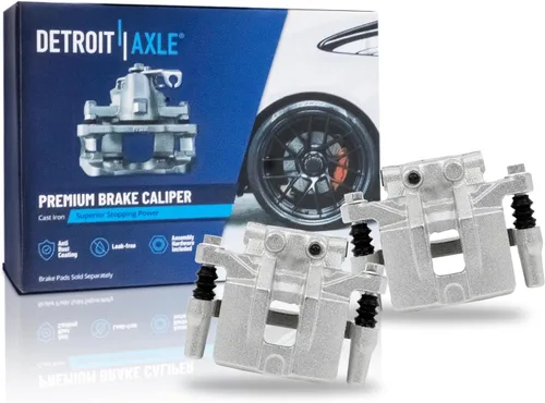 Vista 116 de Detroit Axle - Rotores de freno para Ford 2013-2019 Explorer Taurus Flex Lincoln MKT MKS, rotores de freno de disco ranurados perforados de repuesto