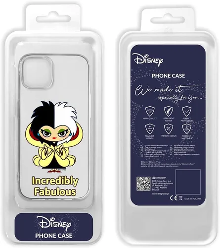 Vista 2 de ERT GROUP Funda para Apple iPhone 14 Plus, diseño original y oficial de Disney, Cruella 006, adaptado de manera óptima a la forma del teléfono