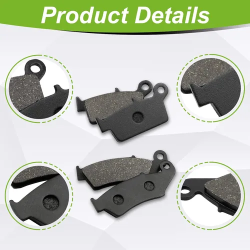 Vista 5 de Pastillas de freno delanteras y traseras para Suzuki DRZ400 DRZ400SM RM125 RM250 para Honda XR650L CR250 CR125R XR250 XR400 XR650 para Kawasaki
