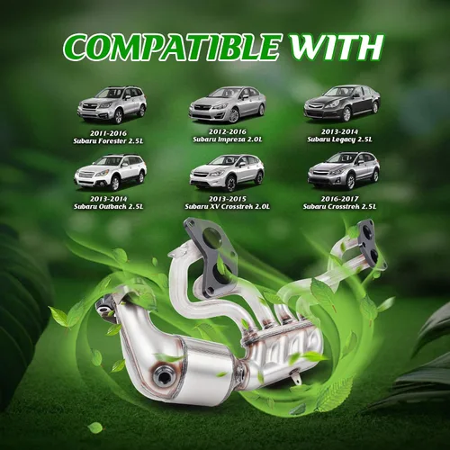 Vista 6 de Convertidor Catalítico Compatible con Subaru Forester 2011 2012 2013 2014 2015 2016 Impreza 2012-2016 Legacy Outback 2013-2014 XV Crosstrek