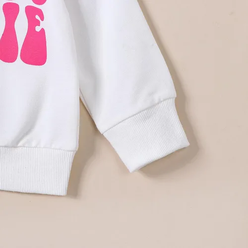 Vista 5 de Omkzanbi Mommy and Me - Conjunto de ropa a juego con sudadera para mamá y mamá, pantalones acampanados, regalo para el día de la madre de San