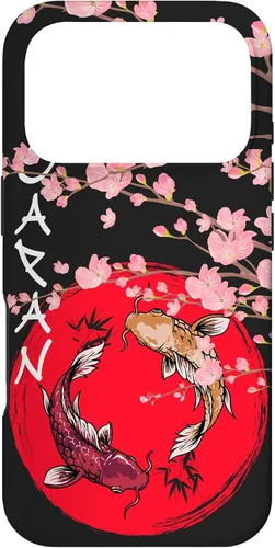 Vista 30 de koi Fish Ying yang,Japanese Flag Japan - Cherry Blossom Case for iPhone 17