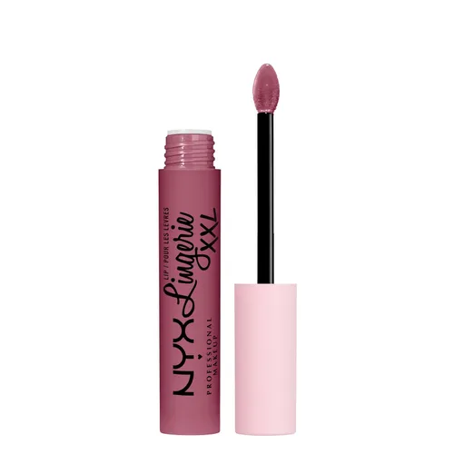 Vista 21 de Nyx - Maquillaje profesional; labial líquido de la línea Lingerie XXL, mate, Undress'd (Color rosa en tono desnudo)