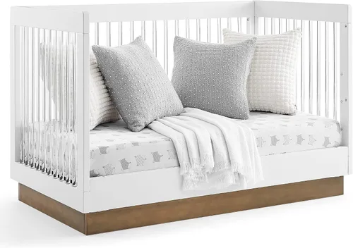 Vista 13 de Delta Children James - Cuna convertible de acrílico 4 en 1, certificado Greenguard Gold, blanco bianca/bellota Bianca Blanco/Bellota