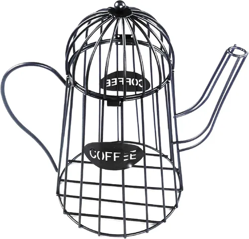 Vista 15 de Owill-home Soporte para cápsulas de café y taza organizadora, soporte de metal para tazas de café expreso, soporte para crema de café, soporte