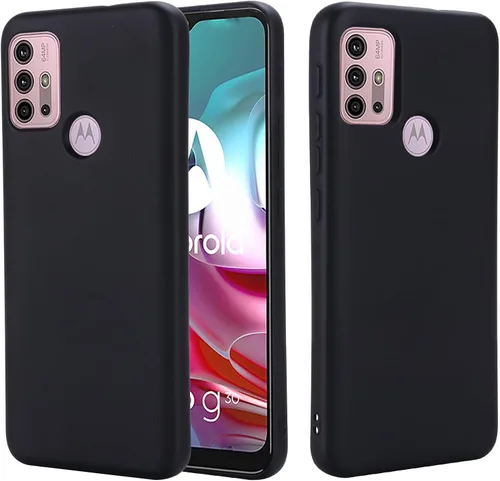 Vista 2 de Funda para Motorola Moto G10/Motorola Moto G30, funda protectora de silicona líquida para Motorola Moto G10/Motorola Moto G30 con cordón