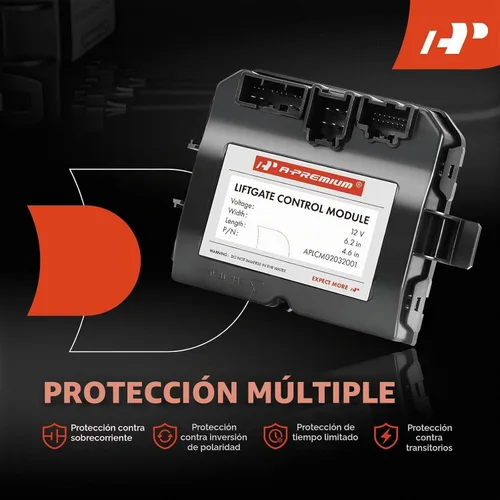 Vista 5 de Módulo de control de portón trasero A-Premium compatible con Cadillac SRX 2010 2011 2012 2013 2014, Sport Utility, para modelos con portón elevador