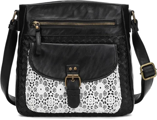 Vista 9 de KouLi Buir Monederos cruzados para mujer, bolsos de hombro de piel sintética, bolso bandolera Crossboby, medianos y múltiples bolsillos..