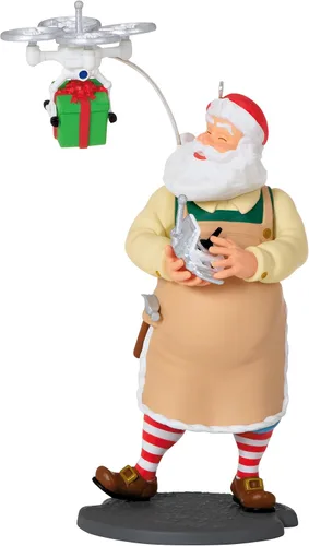 Vista 12 de Hallmark Keepsake Adorno de Navidad 2025, Toymaker Santa 2025, regalos de coleccionistas de Santa