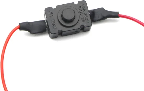 Vista 5 de Caja de plástico con interruptor de encendido/apagado, cables de cable (12 pulgadas), 5 unidades para control remoto, automóvil, electrónica