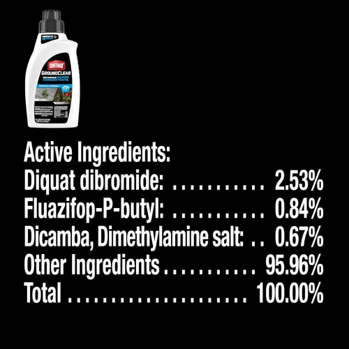 Vista 2 de Ortho GroundClear - Herbicida super concentrado para malezas y hierbas, fórmula de acción rápida que elimina las malas hierbas y hierbas más