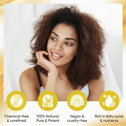 Vista 7 de Aceite de ricino negro jamaicano – Aceite de ricino 100% puro para el crecimiento del cabello, cuidado del cuero cabelludo, piel brillante y uñas.
