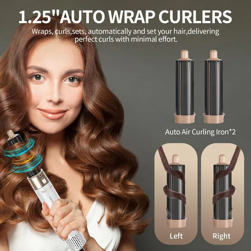 Vista 4 de Multistyler Pro 5 en 1, moldeador de aire caliente para rizar, alisar, dar volumen, todo tipo de cabello