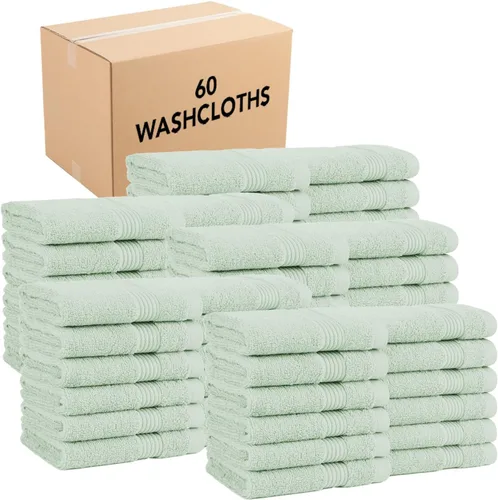 Vista 43 de Juego de toallas de baño Arkwright de 4 piezas - 100% algodón súper suave, 600 GSM de secado rápido y absorbente, artículos de lujo para baño