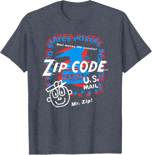 Vista 12 de USPS Camiseta con collage Mr. Zip, Negro, S