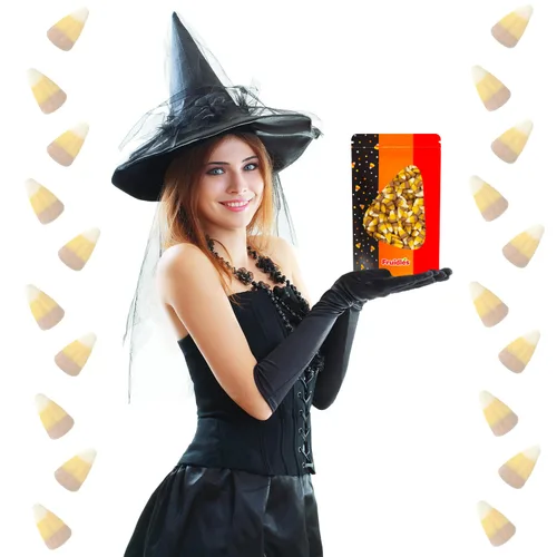 Vista 6 de Fruidles Golosinas de caramelo de maíz para Halloween, sin gluten, aperitivos divertidos y festivos (media libra)