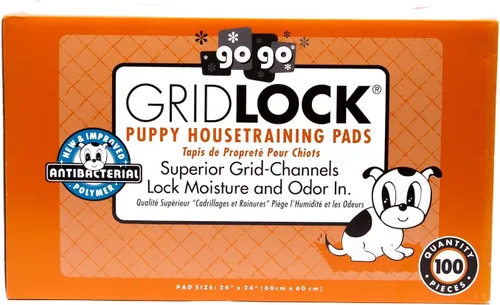 Vista 2 de GridLock Housebreaking - Almohadillas para entrenamiento de mascotas (24 x 24 pulgadas), paquete de 100