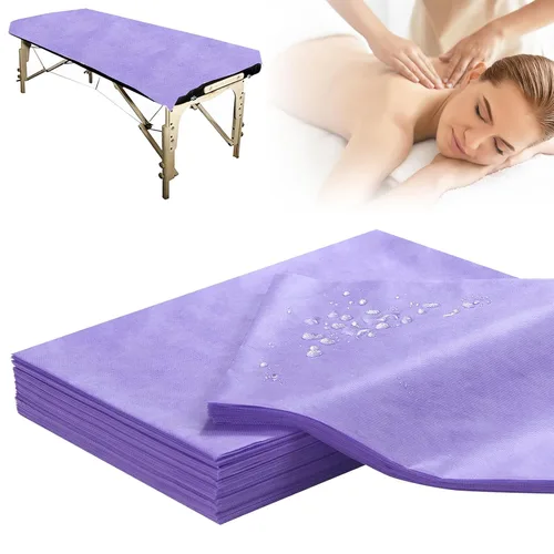 Vista 17 de 200 sábanas desechables, 31 x 71 pulgadas, impermeables, para mesa de masaje, tela no tejida, cubierta de cama para terapia de masaje, tatuajes