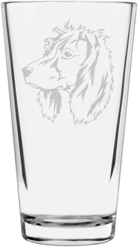 Vista 114 de Podenco Canario - Vaso de pinta de 16 onzas con temática de perro personalizado