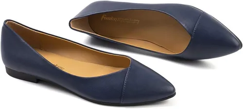 Vista 6 de FUNKYMONKEY Zapatos planos clásicos de ballet para mujer, zapatos planos casuales y cómodos