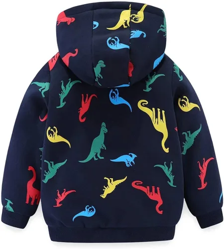 Vista 3 de Funnymore Chaqueta con forro polar Sherpa para niños y niñas de 2 a 14 años