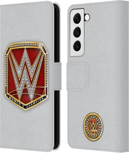Vista 52 de Head Case Designs Officially Licensed WWE Cruiserweight Champion Title Belts Leather Wallet Case Compatible with Samsung Galaxy A07 4G Campeón