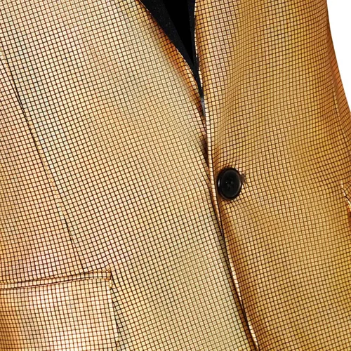 Vista 6 de Men's Metallic Sequin Slim Suit Two-Piece Set Outfit 70s Disco Prom Costume