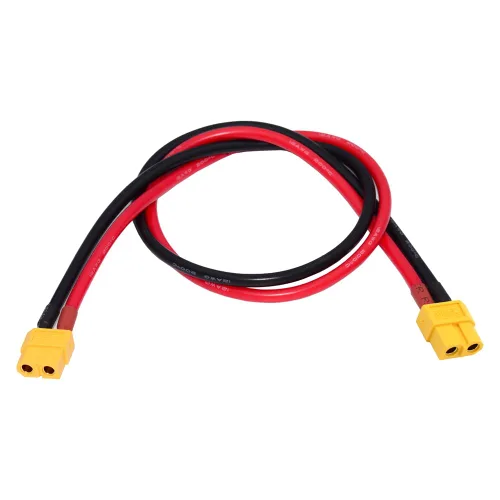 Vista 14 de xiwai XT30 Enchufe hembra a hembra 18AWG Cable de extensión Conector de carga para batería RC Estación de energía portátil Panel solar de 1.6 pies