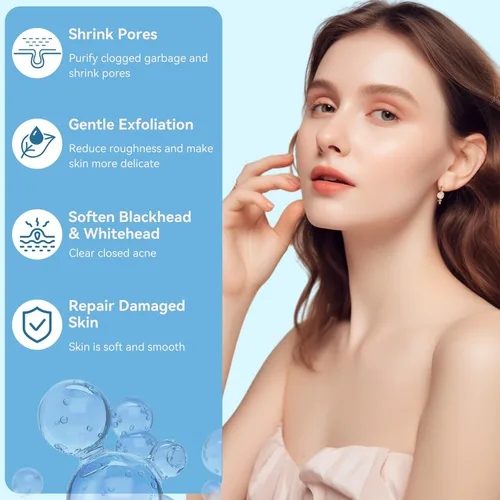 Vista 2 de Suero de niacinamida 10% + 1% zinc, para el acné, minimizar los poros y el control del brillo, suero facial iluminador diario, no comedogénico