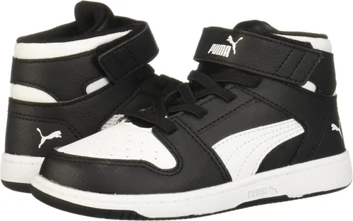 Vista 7 de PUMA Tenis de velcro para niños, NegroBlancoRojo