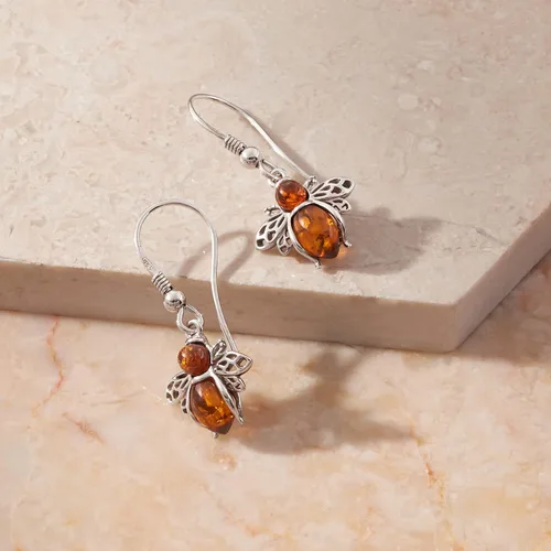 Vista 3 de Ross-Simons Bumblebee Earrings in Sterling Silver