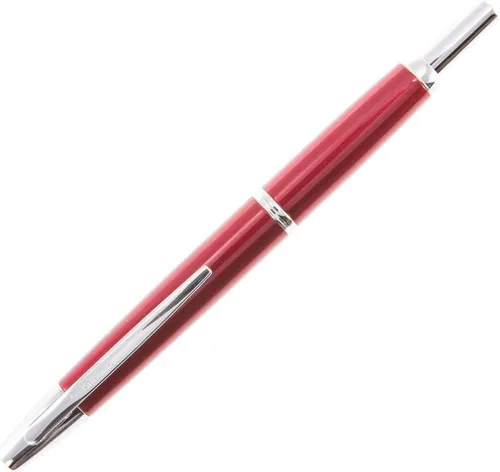 Vista 2 de Decimo pluma fuente retráctil, borgoña, rodio (Burgundy/Rhodium)