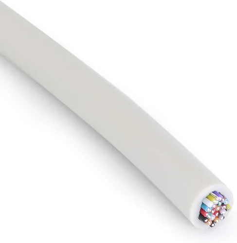 Vista 3 de Cable de datos RS232 de seguridad con doble blindaje 28 AWG 25/C CMP Plenum, 6.5 pies, uso para adaptadores serie DB25