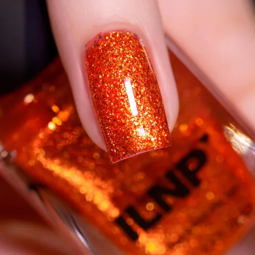Vista 2 de ILNP Carved - Esmalte de uñas naranja brillante Jack-O'-Lantern