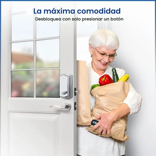 Vista 6 de Cerradura de puerta remota inteligente para cerrojo existente, se instala en 30 segundos, disfruta de una entrada automática sin llave