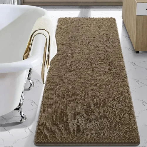 Vista 66 de LOCHAS - Alfombra de baño de lujo lanuda de 24 x 17 pulgadas, color beige