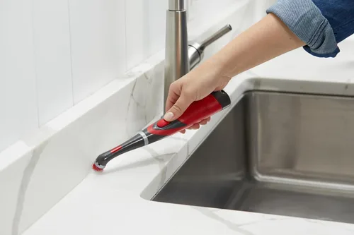 Vista 4 de Cabezal de lechada adjunto para cepillo de limpieza Rubbermaid Reveal, para cepillo de limpieza inalámbrico con batería eléctrica, ideal