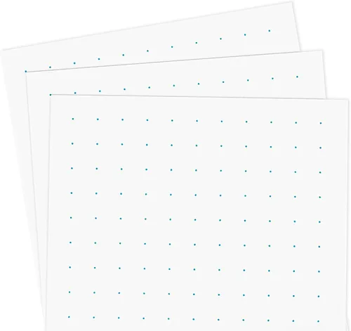 Vista 4 de Home Advantage Tarjetas de índice gráfico de cuadrícula de puntos azules de doble cara (3-x-5)