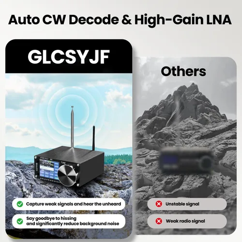 Vista 3 de ATS25pro+ Radio Portátil AIR AM FM, Radio Bluetooth WiFi Banda AIR, Receptor de Banda de Aviación FM SW SSB MW LW AIR SDR, Radio de Onda Corta