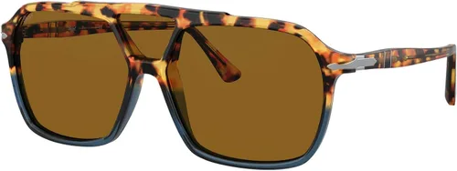 Vista 2 de Persol PO3223S - Gafas de sol cuadradas MadreterraVerde Polarizado