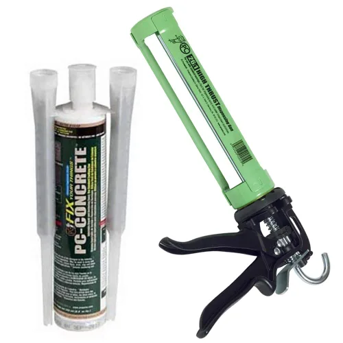 Vista 12 de PC Products, PC-Concrete PRO - Adhesivo epóxico para anclaje de alta resistencia, 8.45 onzas líquidas