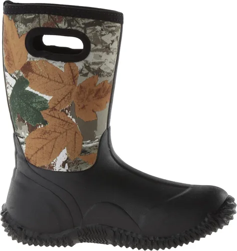 Vista 6 de ROPER Niños Niños Barnyard Negro 10 Pulgadas De Neopreno Granero Pull En Botas Casual Mid Calf - Negro