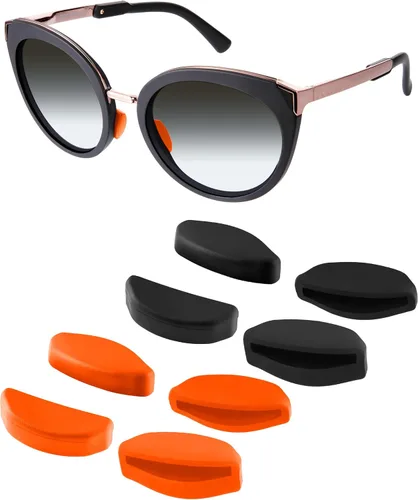 Vista 15 de Mryok Replacement Nose Pieces Nose Pads for Oakley Frogskins Range/Hybrid/HSTN/Top Knot/Frogskins Range XL Sunglass - Options 1 par negro - ajuste