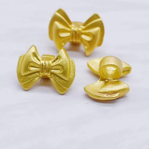 Vista 5 de Enlaces de dijes de lazo, 16 piezas de aleación de oro, conectores de joyería con bucles para aretes, collares, pulseras
