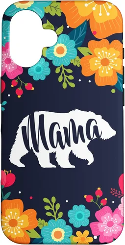 Vista 32 de Mama Bear - Funda para iPhone 17 con diseño de flores florales